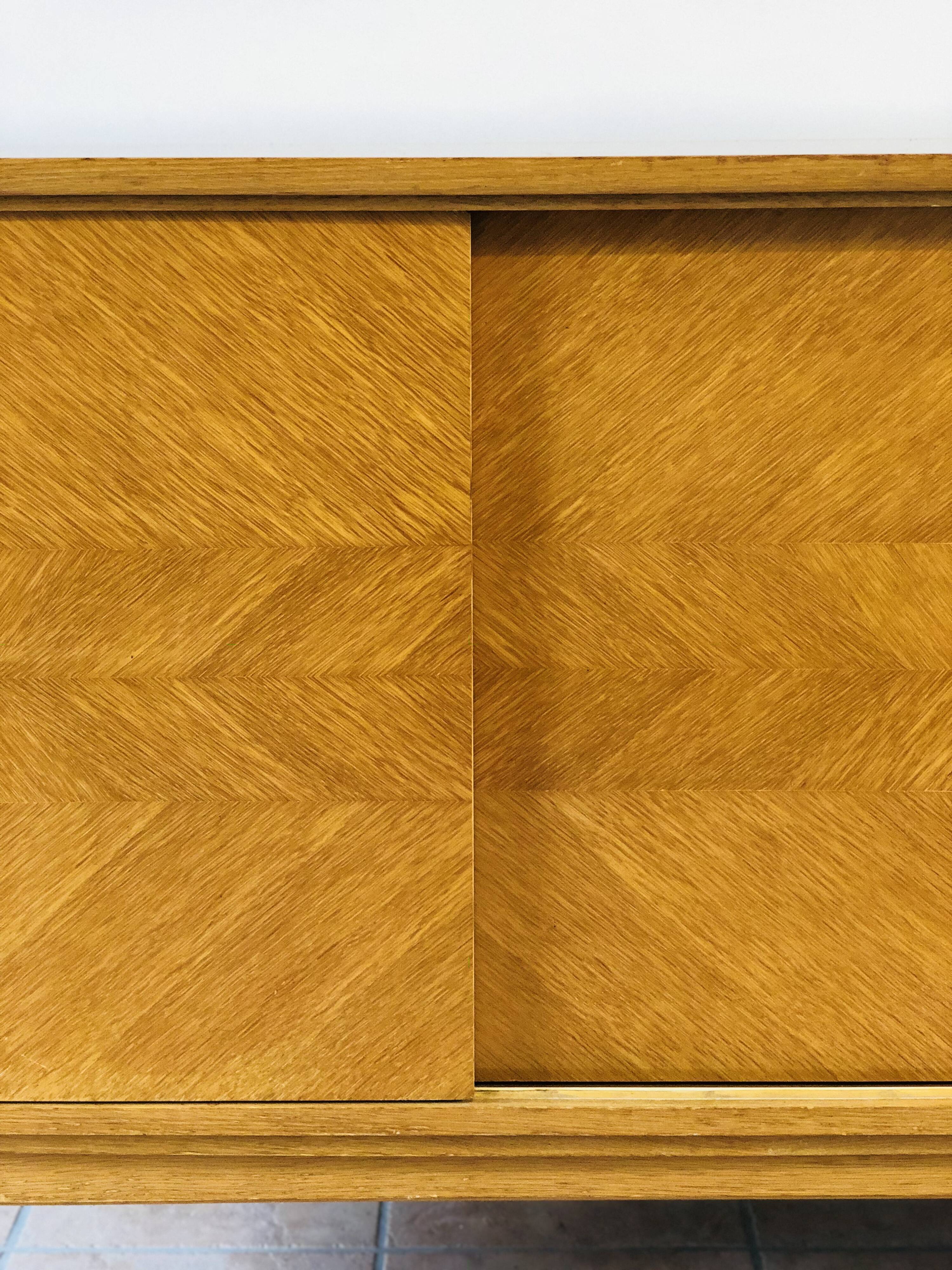 Sideboard oak feet compass 1960