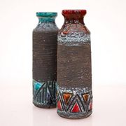 Mid-century modern Scandinavian pottery vases from Tilgmans, Sweden, set of 2