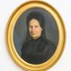 19th-century portrait depicting a woman dressed in black.