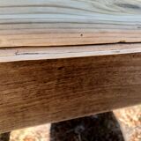 Farmhouse table made of natural wood