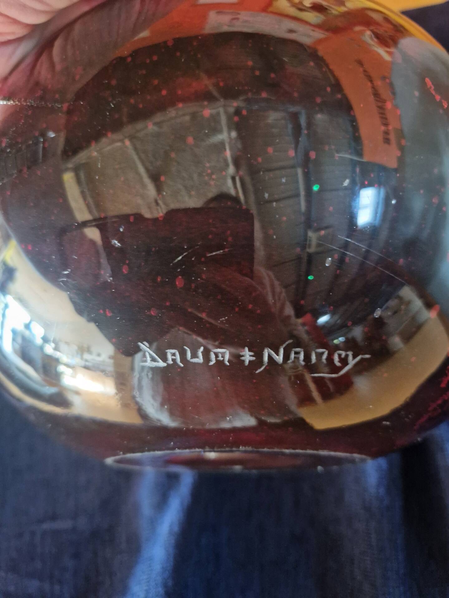 Vase boule Daum Nancy