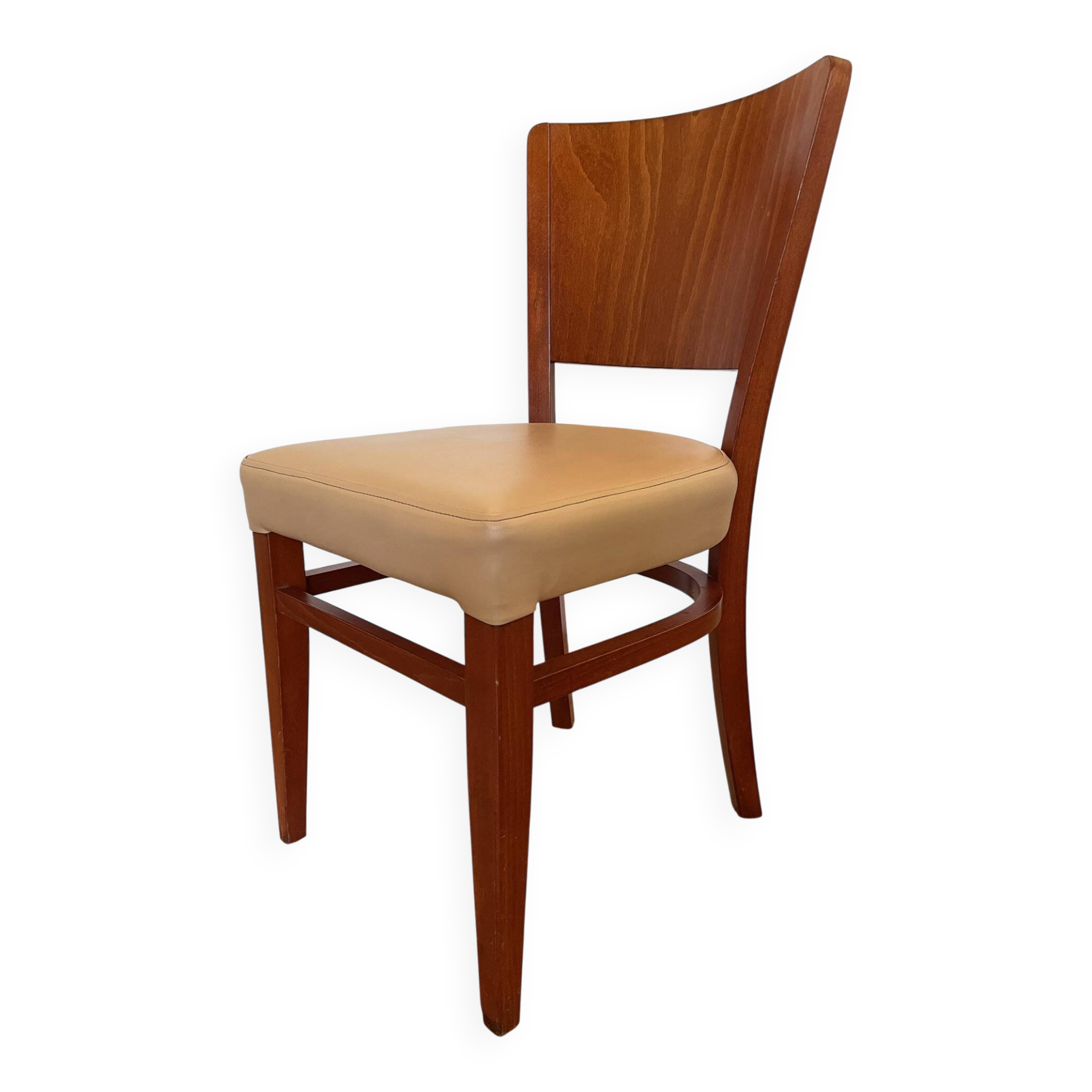 58 authentic bistro chairs Stella - Beech & Skaï model