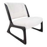 Baumann sleigh armchair, restored, rare