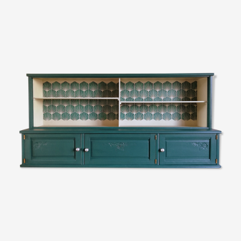 Art deco shelf duck green