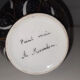 Small vintage vase - leaf decoration - signed "A Mourlon"