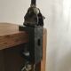 1950s English green workshop lamp