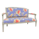 Louis xvi style grey lacquered wood sofa 19th century