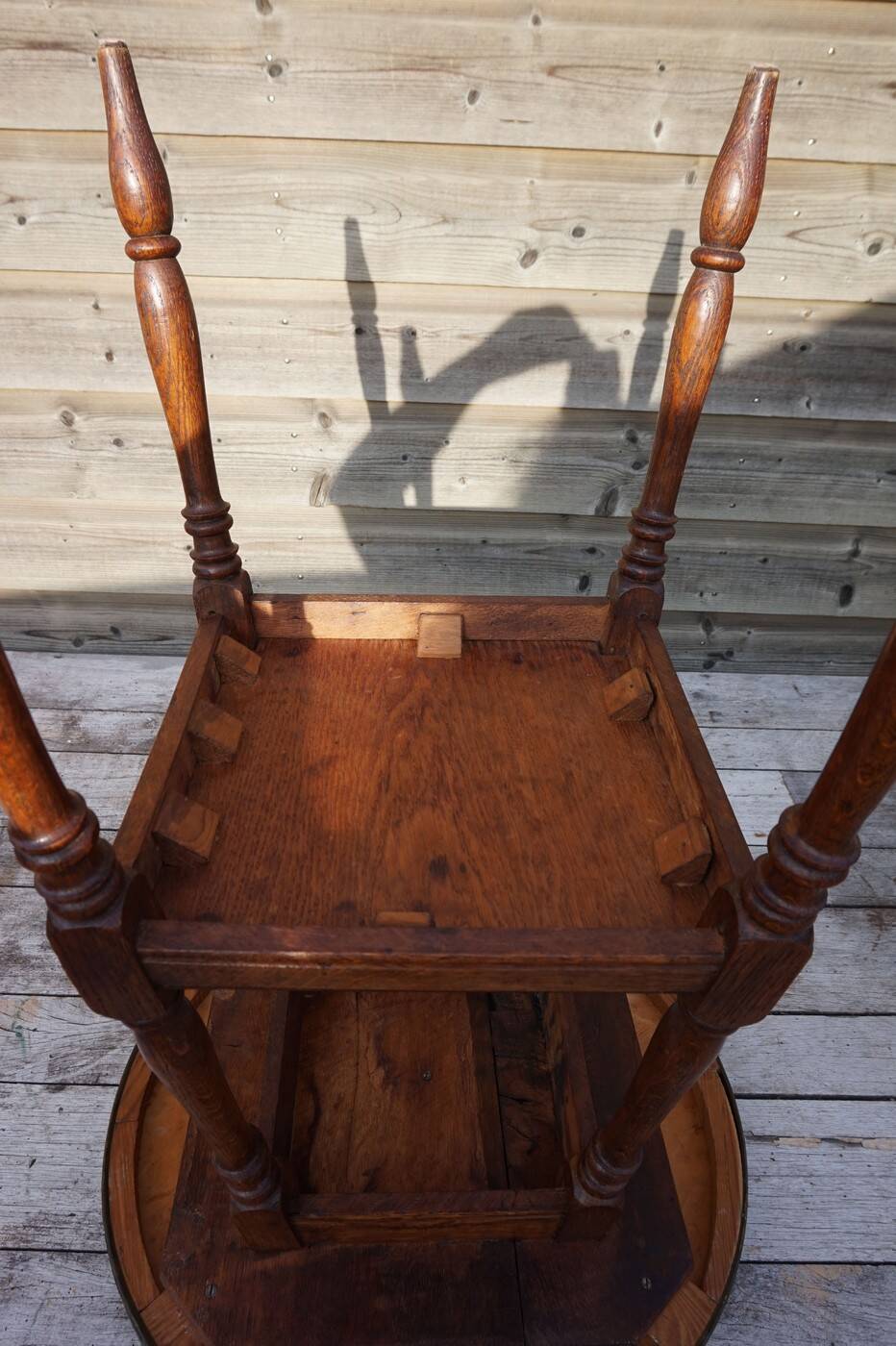 Oriental Copper topped Side Table, 1930s