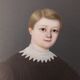 Miniature by p martin young child charles martin 1836 blackened frame