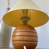 Wooden ball lamp 80s