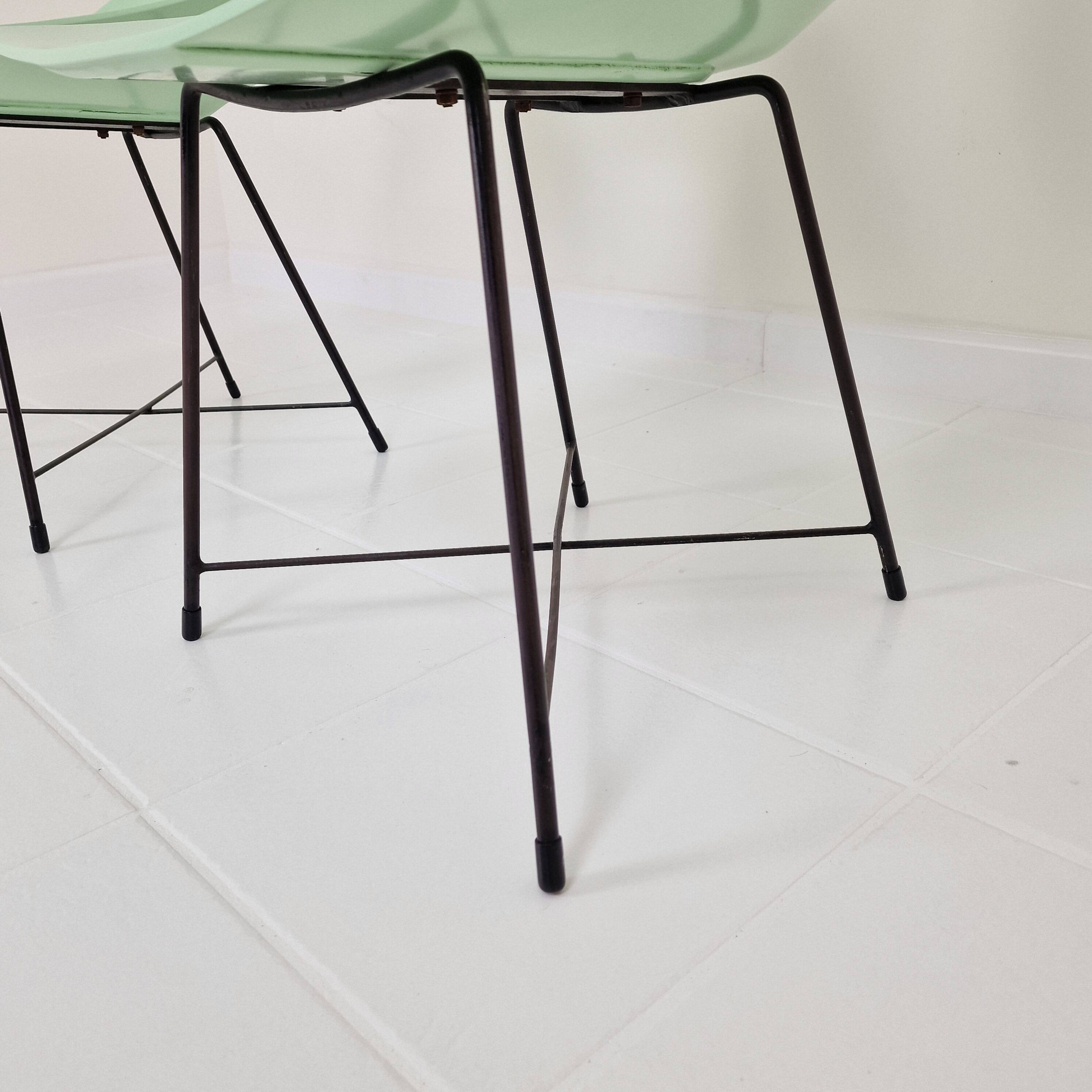 Pair of Augusto Bozzi Chairs for Saporiti, Italy 1950's