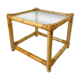 Vintage Italian Bamboo Coffee Table: MCM Boho Tiki Cane, 1960s