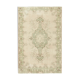 Handwoven Distressed Anatolian Beige Carpet 190 cm x 286 cm