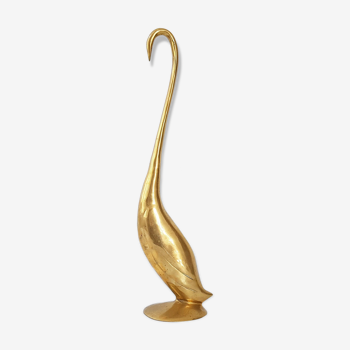 Vintage brass Swan