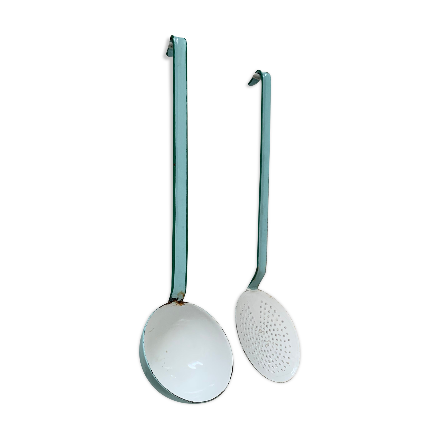 Porte ustensiles de cuisine en tôle émaillé