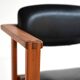 Teak and leather chair, Denmark 1960s