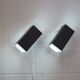 Pair of grey and white wall sconces by Preben Dahl for H. F. Belysning, 1960s