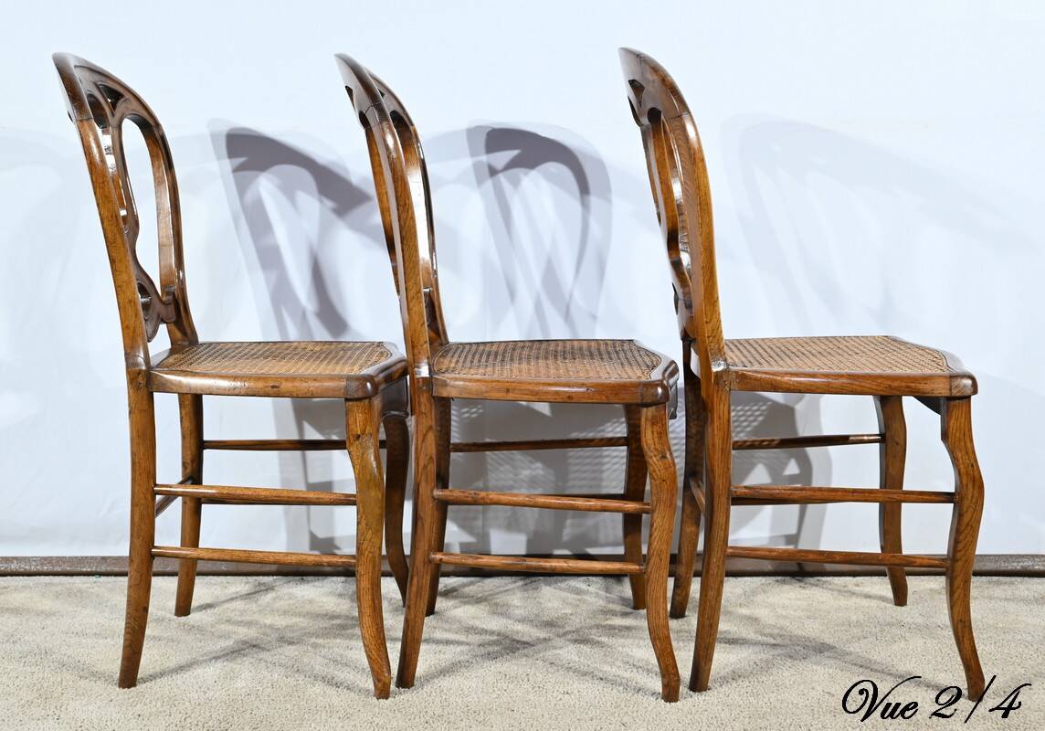 Oak Chairs, Louis Philippe Period – Mid-19th Century