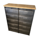 Ronéo furniture with industrial metal wood valves