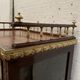 Napoleon III louis XVI style mahogany window and nineteenth century bronze gallery