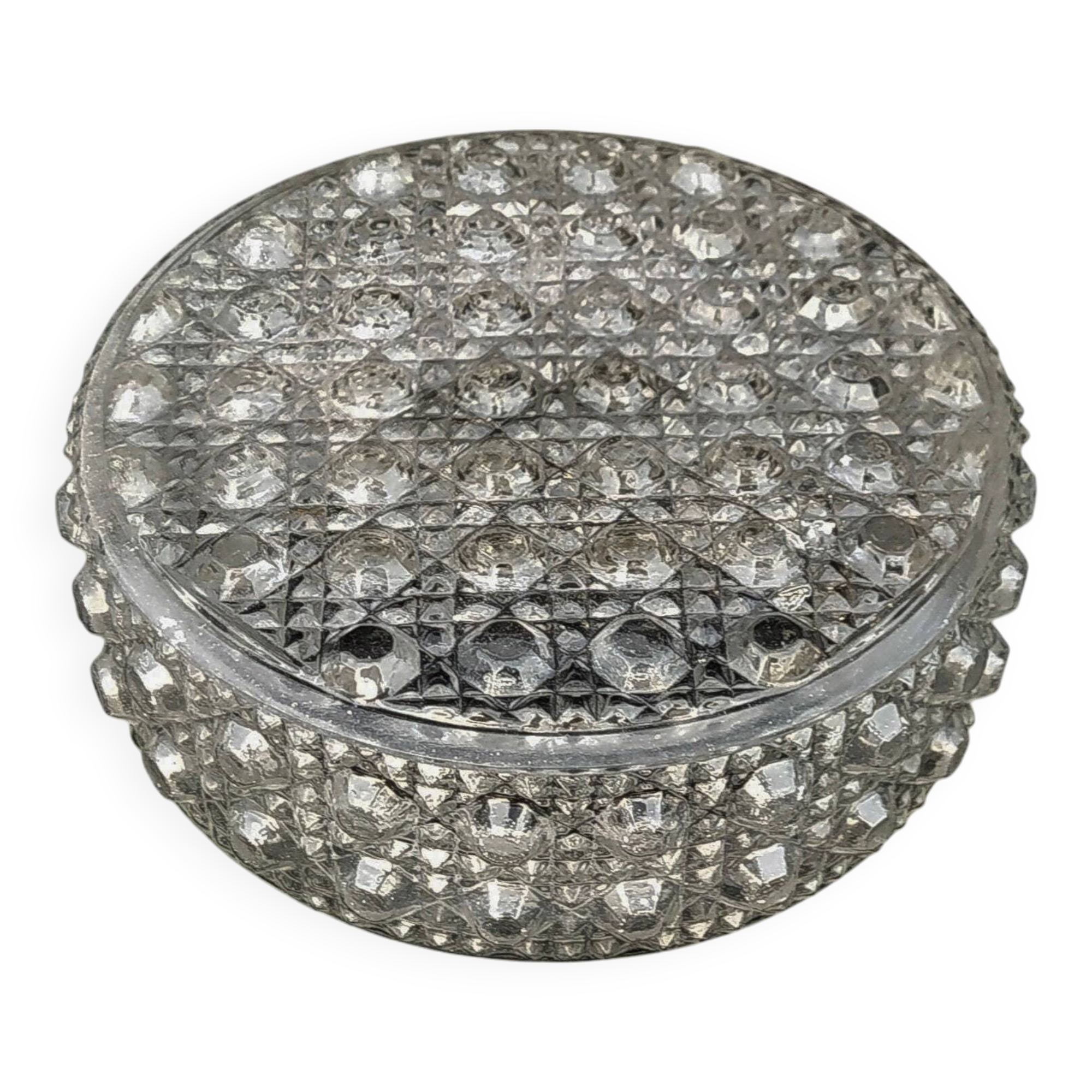 Plafonnier rond applique murale minimaliste vintage verre transparent bulles