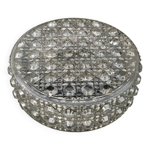 Plafonnier rond applique murale minimaliste vintage verre transparent bulles
