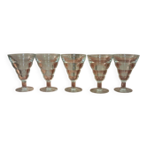 Lot de 5 verres à aperitif bistrot