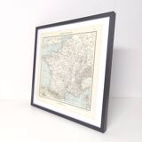 Carte de la France vintage de 1950