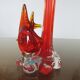 Soliflore murano "poisson" orange années 70