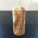 Onyx scroll vase