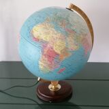 Ancien globe terrestre lumineux - Michelin - Type X - Made in Denmark