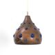 Lampe suspendue vintage couleur or