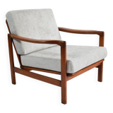 Fauteuil scandinave restauré des années 60, icône polonaise