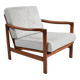 Fauteuil scandinave restauré des années 60, icône polonaise