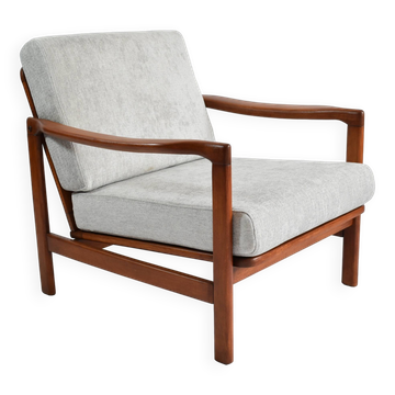 Fauteuil scandinave restauré des années 60, icône polonaise