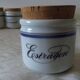 8 spice jars. porcelain of auteuil