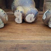 Set of 3 ceramic lions by Lisa Larson/Gustavsberg.