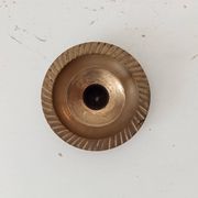 Bougeoir vintage en laiton doré