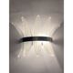 Belt sanded”palmette” murano glass wall sconce