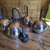 Set of 4 real STAFF pendant lights from the 70s