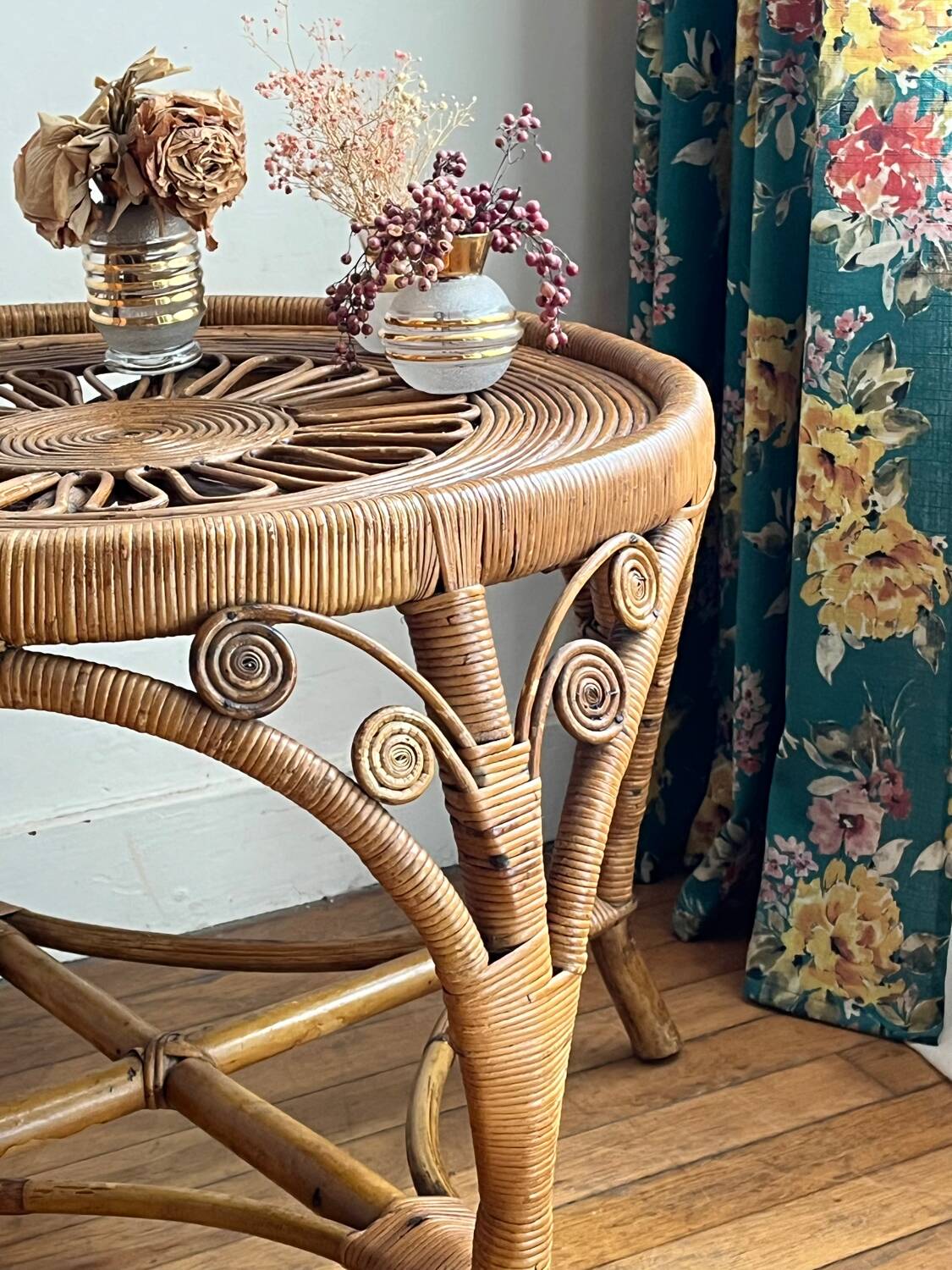 Table basse en rotin Peacock
