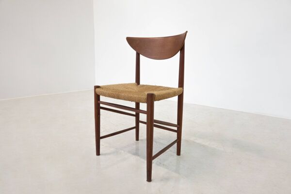 Mid-Century Set of 6 Chairs Model 316 by Peter Hvidt & Orla Mølgaard Nielsen pour Søborg Møbelfabrik