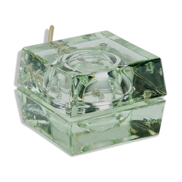 Small cubosfera glass lamp circa 1990