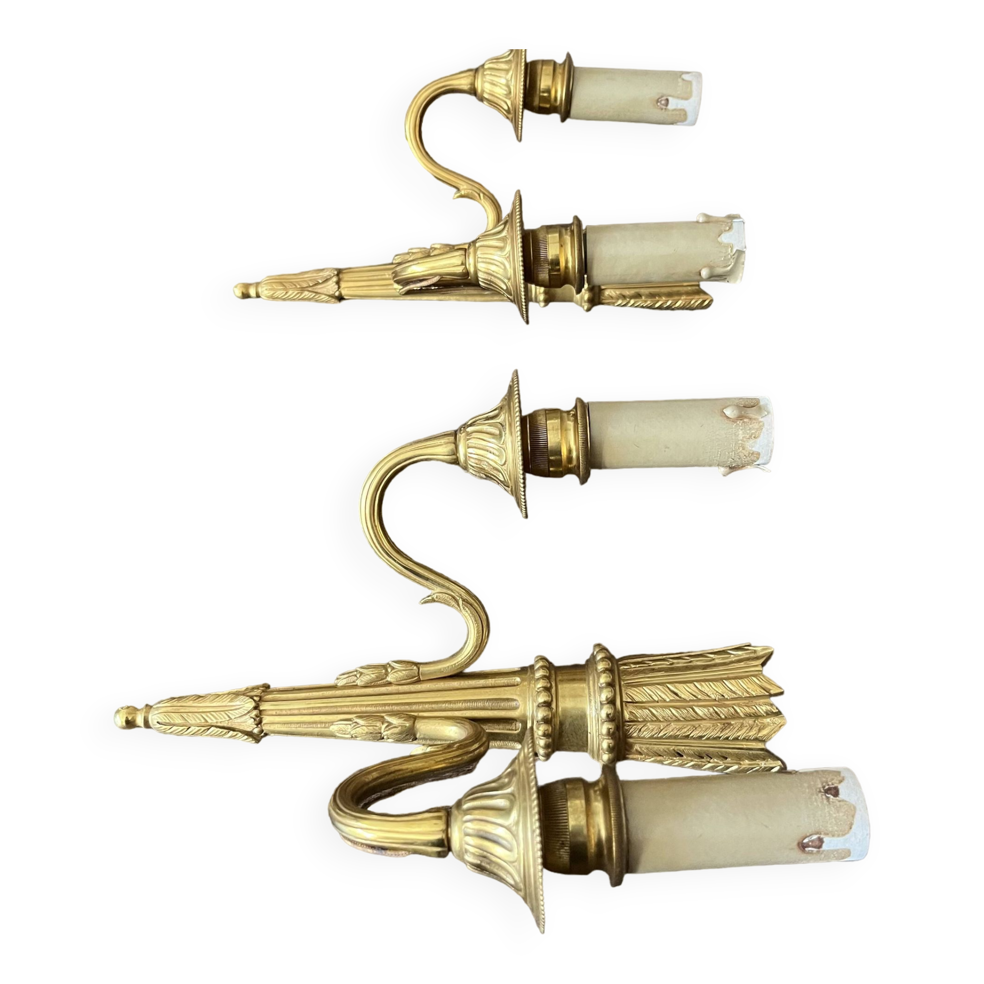 Pair of neo classic wall lights