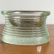 Vintage glass paperweight tray