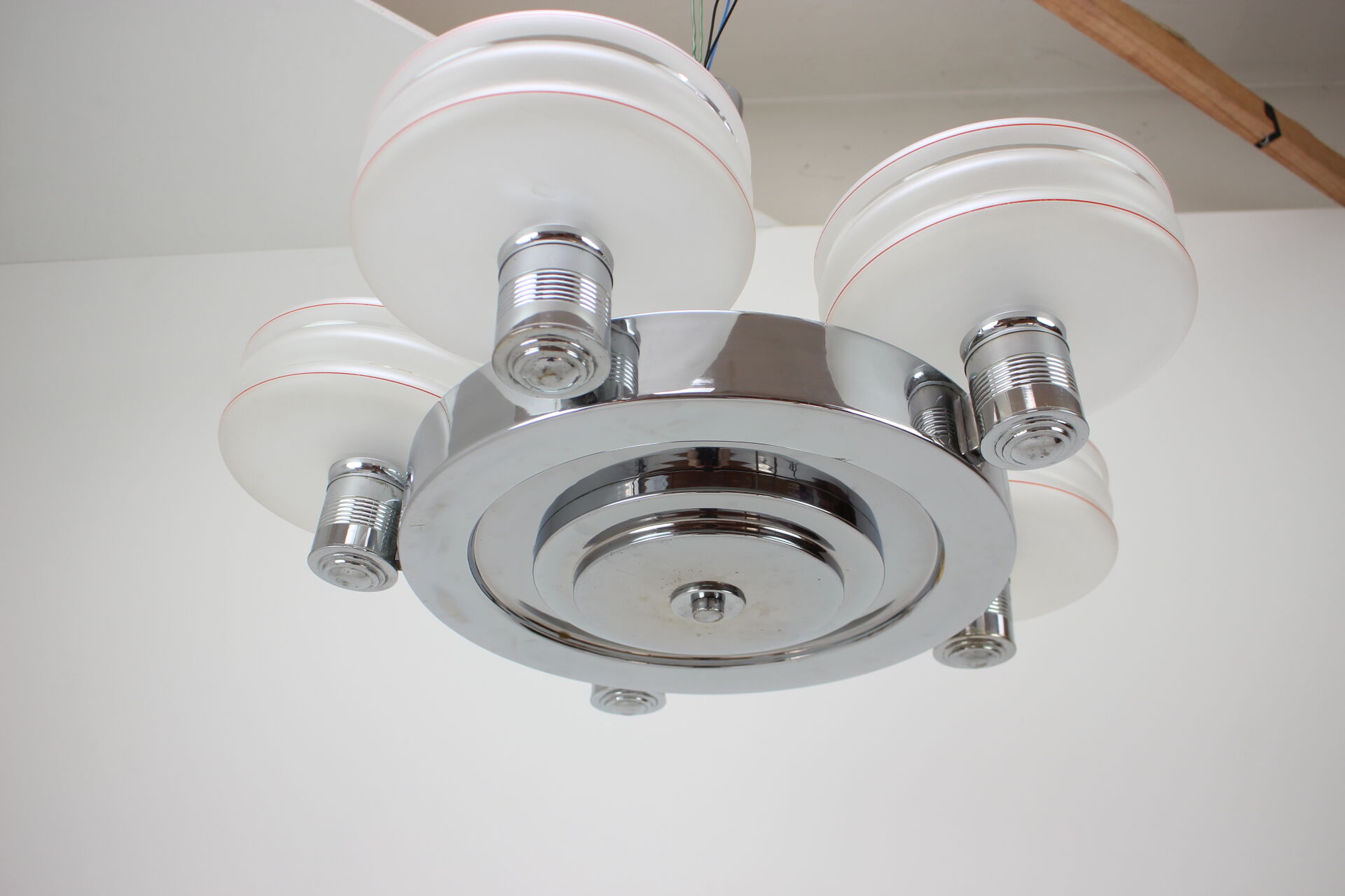 Art Deco big chandelier, 1930's.