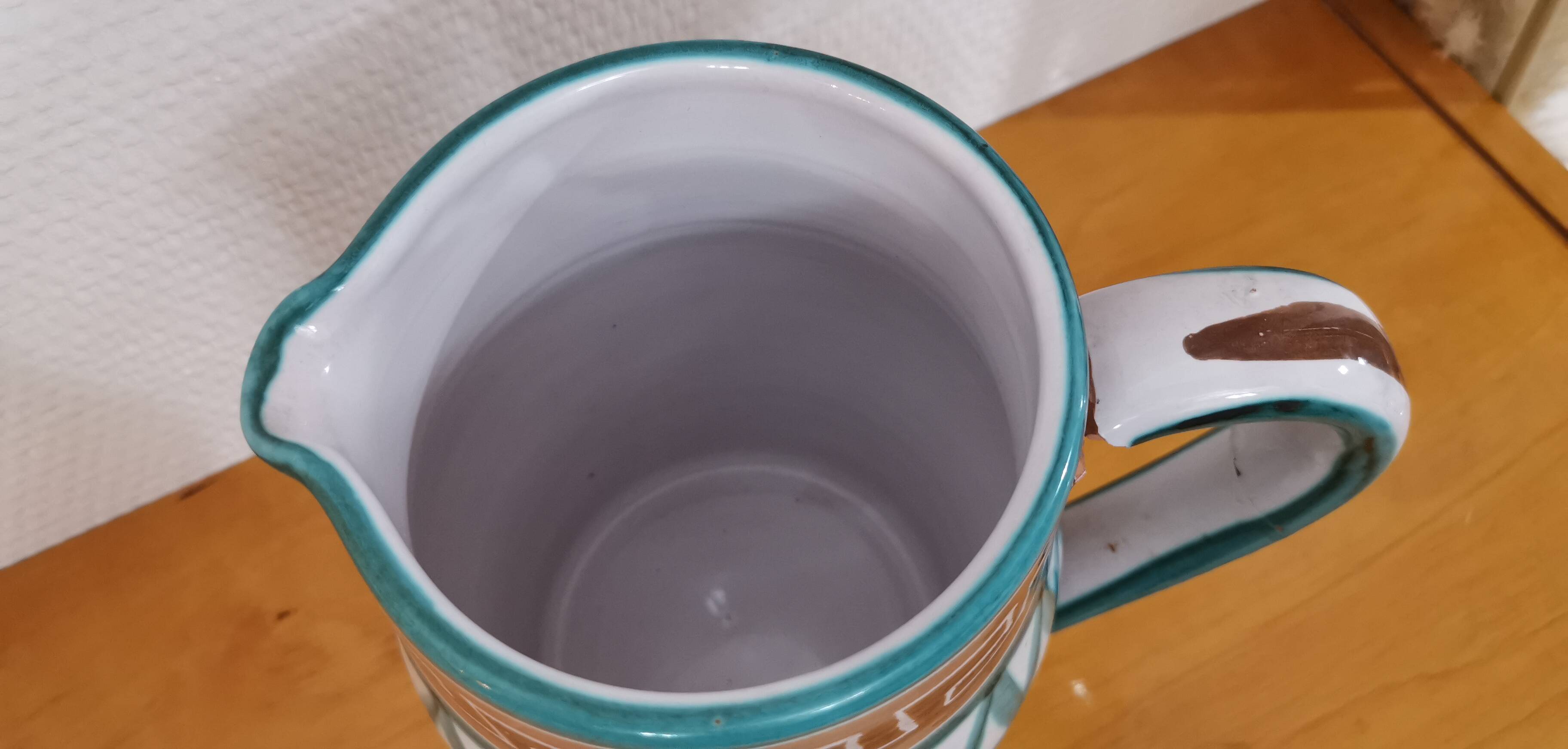 Pitcher signed RP Robert Picault Vallauris Vintage