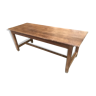 Old oak farm table in crisscross
