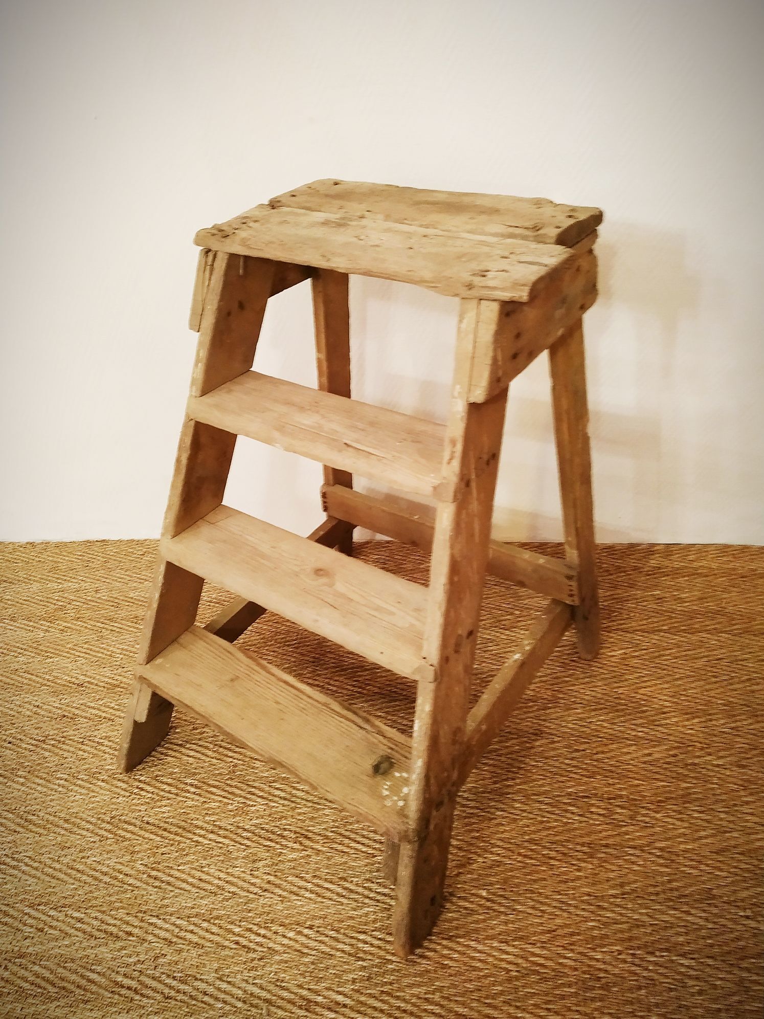Old wooden stepladder