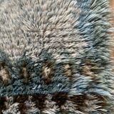 Tapis Rya vintage en laine suédoise, tissé à la main et signé S.L., années 1960